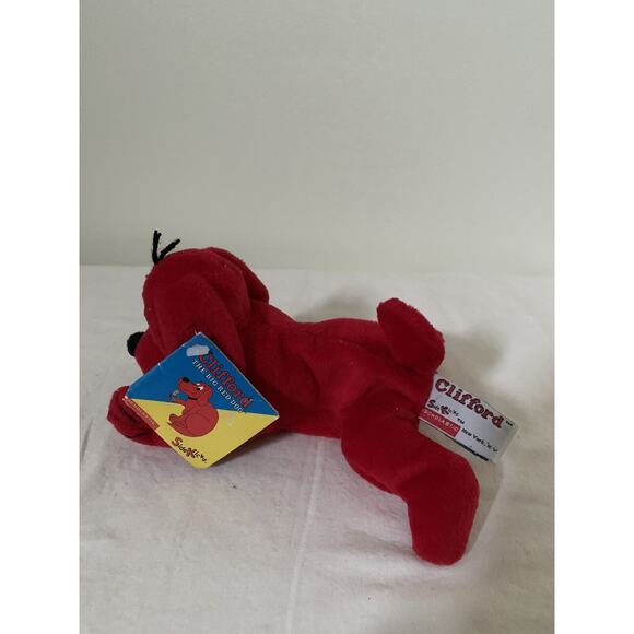 Clifford the Big Red Dog Plush Scholastic Side Kicks 8" Tags Bean Bag Toy - Picture 2 of 16